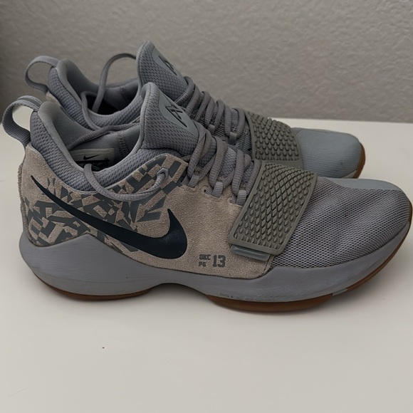 Nike PG 1 “OKC” Basketball Sneakers Gray Black Size 9.5 – Paul George – Used - Picture 4 of 11